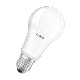 Osram LED Base Classic A bulb, bulb shape with E27 socket, not dimmable, Replaces 100 Watt, Matte, Cool White - 4000 Kelvin, 3-Pack