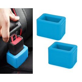 DS. DISTINCTIVE STYLE Seat Belt Holder Easy Access Seatbelt Accessories for Kids 2 Pieces(Blue)