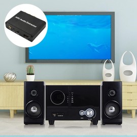 Peakloong -Compatible ARC Audio Extractor ARC toSPDIF Coaxial Stereo 3.5mm Jack -Compatible ARC Adapter Audio Converter