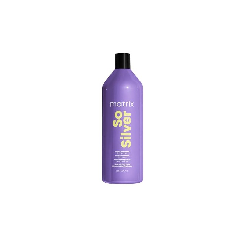 Matrix So Silver Shampoo| Shampoo matizador morado ideal para neutralizar