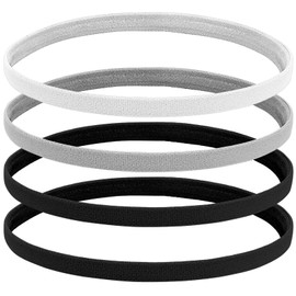 Thin Headbands for Women 4 Pcs Non Slip Elastic Sports Headband Sweatbands