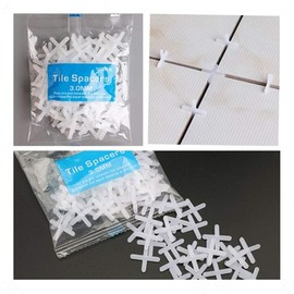 Tile Spacers 1/8" inch 2000pcs Wall Floor Cross Spacers for Tile Leveling Spacing 3.0mm Installation Laying Tool Parts