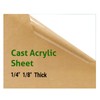 1 Pieces 12" x 12" Cast Plexiglass Sheet -1/4" Thick