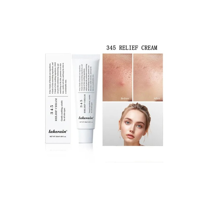 Ci 345 Relief Cream, Crema Hidratante Facial Coreana, 1