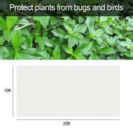 Alpurple Insect Bird Barrier Netting Mesh- 20 x 10 Feet Garden Bug Netting Plant Cover for Protect Plant Fruits Flower from Insect Bird Eating