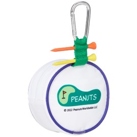 LITE Snoopy Golf C-93 Ball Case with Tee Holder BC Snoopy Golf Pro 2 Wood Tees