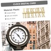 Operitacx 6pcs Clock Numerals Replacement DIY Wall Clock Parts for