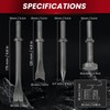 AMGSH 10 Pcs Air Hammer Pneumatic Chisels Tools, 9pcs 0.401''