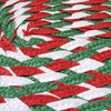 CAIT CHAPMAN HOME COLLECTION Festive Braided Woven 12"x18" Oval Holiday
