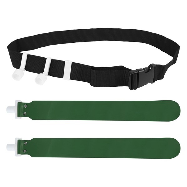 DONGKER Flag Football Belts,PVC Adjustable Football Waist Belt 2 Flags