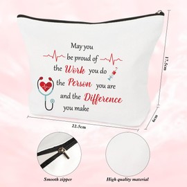 Nurse Gifts for Nurses,Nurse Graduation Christmas Birthday Valentines Thank You Funny Galentines Friendship Leaving Gifts,Nurses Day Week Presents for Women Female Accessories for Work,Cosmetic Bags