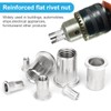 Vmuter 224Pcs Metric Rivet Nut Kits, 304(18-8) Stainless Steel Flat