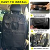 BEATUNEE Black Car Seat Back Organizer with Multiple Pockets and
