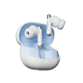 ZIPFORCE Auriculares inalámbricos, Bluetooth 5.3 de Entrada Completa, 4 micrófono ANC ENC Llamada Clara, Touch, 40 Horas Tiempo de reproducción, Ipx6 Impermeable TWS, Auriculares Ligeros, Marfil