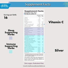 Buried Treasure ACF PM - 16 oz, 16 Servings, Nighttime Immune Support with Chamomile, Vitamin C, Echinacea, Herbal Extracts, Essential Nutrients