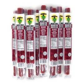 Smokey Sweet, Sogo Snacks, 100% Grass-fed & Grass-finished, Non-GMO Beef Sticks. No Added Nitrates, Gluten, Soy, MSG, Dairy, or Nuts. Antibiotic & Hormone Free (Smokey Sweet, 1-oz, 24 Cnt)