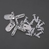 INCREWAY 20pcs Acrylic L Brackets, Transparent Clear Corner Bracket, 90