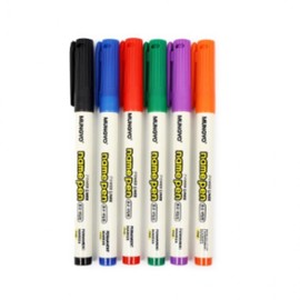 6-Color Name Pen Set for Medium Writing, Journaling & Labeling (Plastic) Metal 10ea