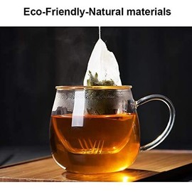 100 pcs Tea Filter Bags,Disposable Empty Loose Leaf Tea Bags (3.54 x 2.75 inch)