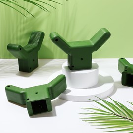 Yungyan 4 Pcs Tree Support, Plastic Fruit Tree Branch Support Device Tree Brace Prevent Them from Breaking for Vineyards Ornamental Gardens Orchards Fits on Standard 1.57 x 1.57 Inch Lumber (Green)