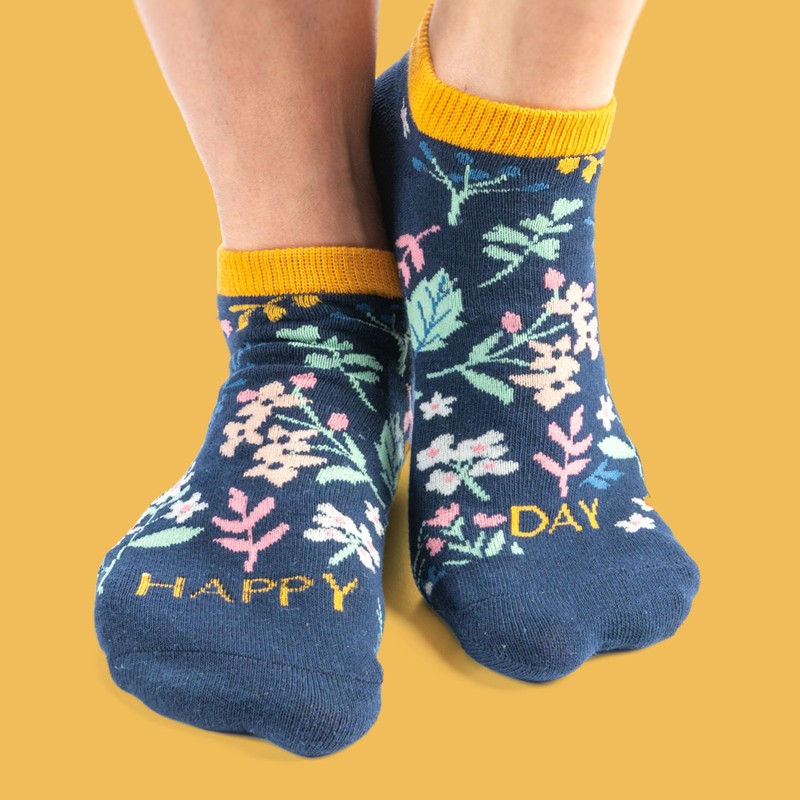 Karma Women Ankle Socks, Turtle Slow Down, One Size