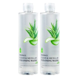 Deoproce Clean & Micellar Cleansing Water Aloe, 300ml, 2 pcs / 디오프러스 클린 앤 미셀라 클렌징 워터 알로에, 300ml, 2개