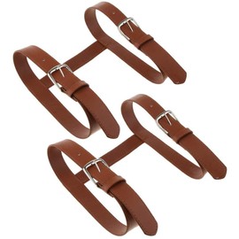 POFET 2pcs Carrying Strap for Picnic Blanket Throw Travel Rug Leather Carry Strap
