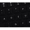4Keyboard MAC Dvorak Keyboard Sticker Black Background for Desktop, Laptop