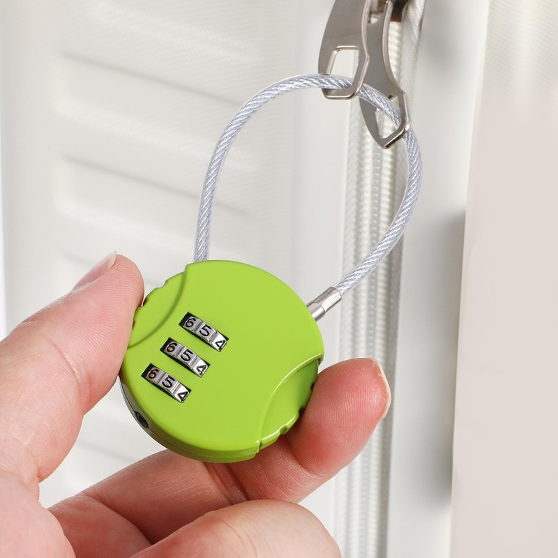 Gadpiparty Pack of 10 Combination Lock, 3 Sets Passwords, Luggage