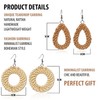 Rattan Earrings Hoops For Women Large Woven Handmade Straw DIY