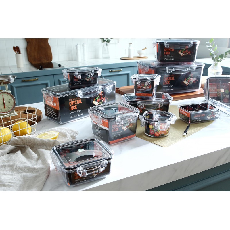 gotman Airtight Food Storage Container with Lid (111.6 oz,With Removable