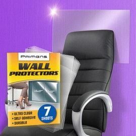 Primens: Película protectora de pared transparente, 7 hojas, 12x17 pulgadas, resistente a manchas y arañazos, para cocinas y oficinas, transparente
