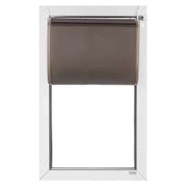 X-Large Pet Door Double Magnetic Flaps Metal Frame Strong Weatherproof for Interior & Exterior Dogs Dog Door Product CategoryNumber of Door Curtains: 2 Door Curtains, Size: Size Size XL
