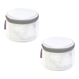 Laundry 360 2 Pack Bra Wash Bag | Laundry | Washing and Drying | Holds 4 Full Size Bras | Panties | Socks| Micro Mesh Fabric