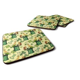 Caroline's Treasures Watercolor St Patrick's Day Party Decorative Coasters, 3.5, Multicolor