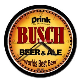 BUSCH beer and ale cerveza wall clock