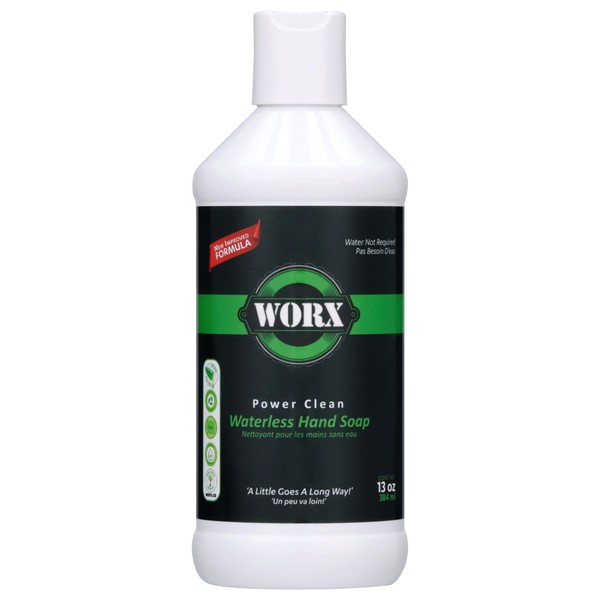 Worx Power Clean Waterless Hand Soap 13 oz. (384 ml.),