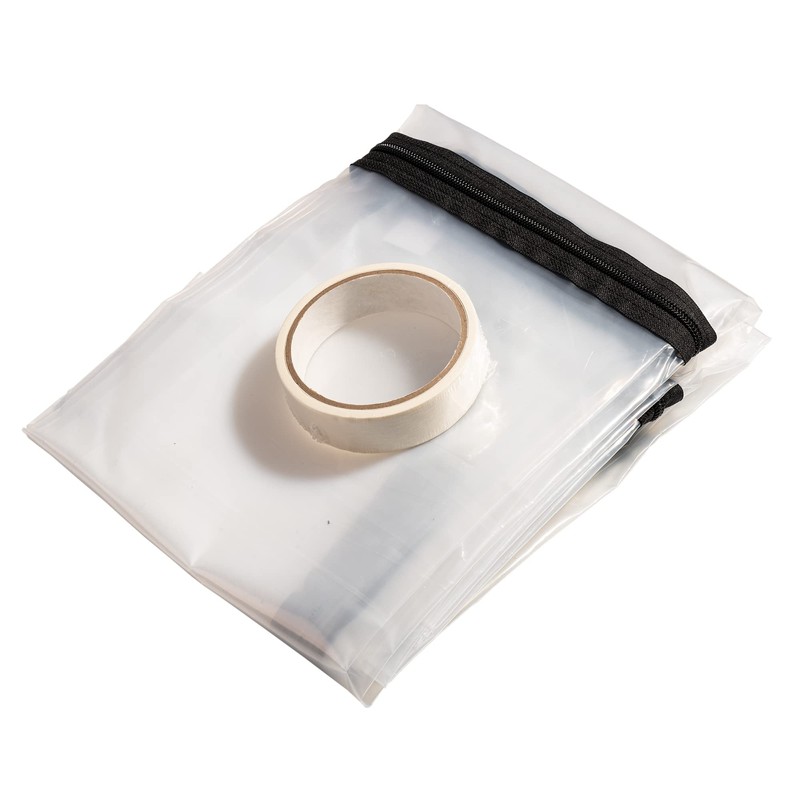 L-Zip Polythene Dust Sheet Door Cover | Protective Plastic DIY