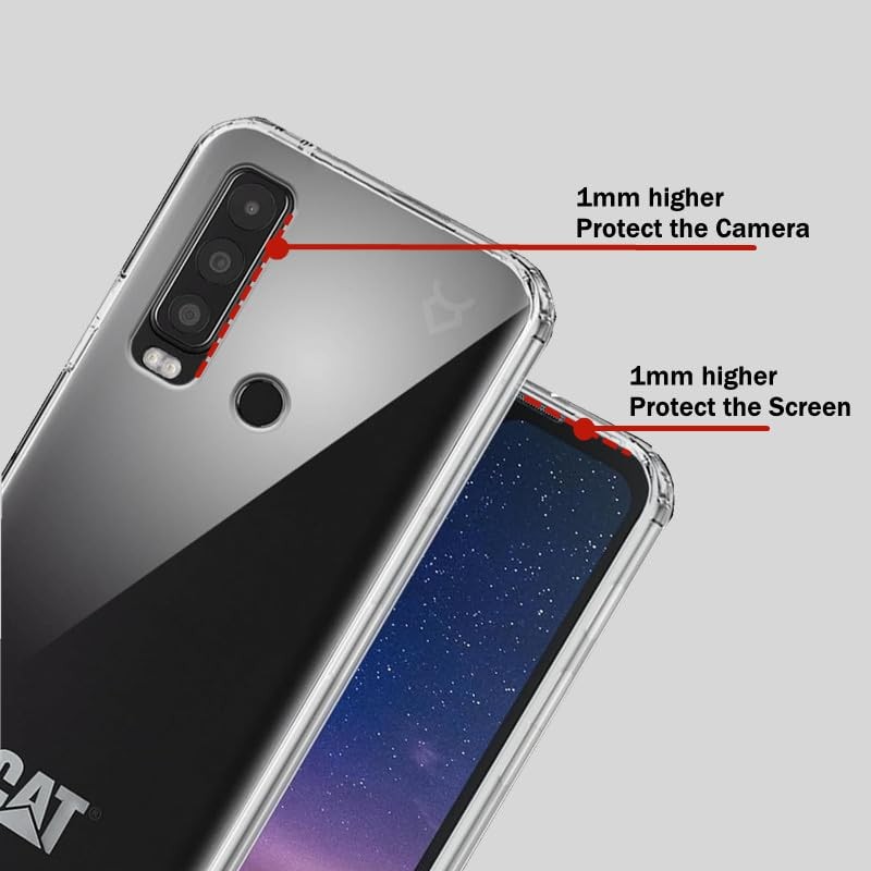 Fixgut® Case Compatible with CAT S75, Soft TPU Protective Case