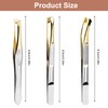 3Pcs Eyebrow Tweezers Set, Professional Stainless Steel Slant Tweezer