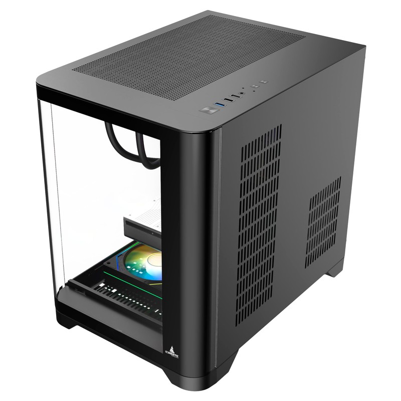 Iceberg Crystal Wave M Micro ATX Tower Gaming PC Case
