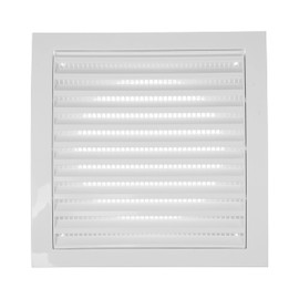 Vent Systems Ø125 mm / 5" Inch - White Air Vent Plastic Cover - Louvered Outdoor Opening Flap Vent Built - in Pest Guard Screen HVAC for Home Improvement