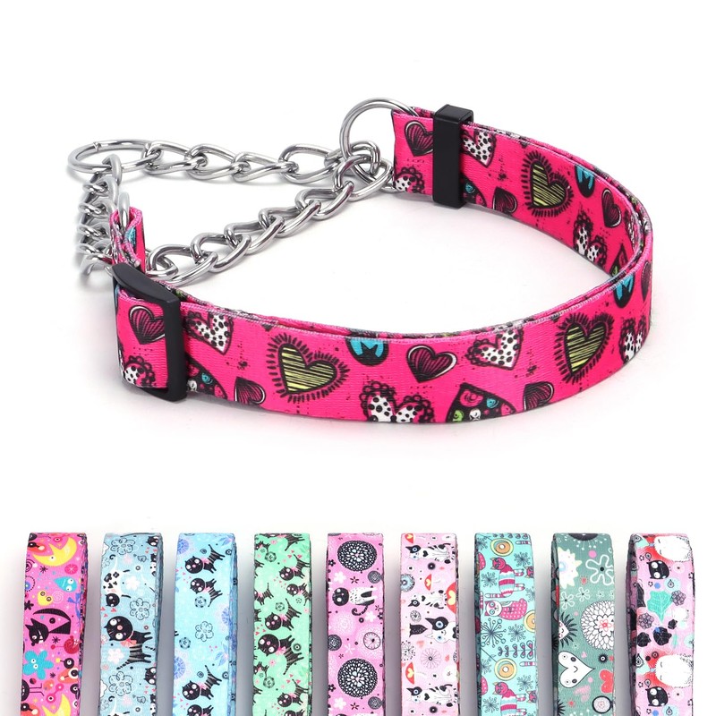 haoyueer Martingale Dog Collar - Stainless Steel Chain, No Pull