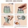 OonlyoO - Máquina de café expreso italiana de aluminio, quemador