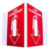 (10 Pack) 5" x 6" Plastic Fire Extinguisher Safety Projection