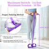 Multifunction Pedal Resistance Band with Handle, 6-Tube Exercise Bands