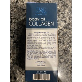 Dead Sea  Dead Sea Collection 4oz Relaxing Collagen Body Oil Increases Skins Elasticity