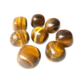 crystalmiracle Natural Tigers Eye Seven Tumbled Stone For Healing Reiki Feng Shui Wellness Protection Vaastu Home Office Gift