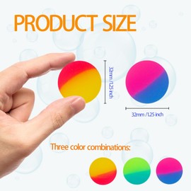 Irrmshr 40 Pcs Bouncy Balls for Kids,32 mm Rubber High Bouncy Balls,Bright Assorted Multi Color Bouncing Balls for Boys Girls,Kids Party Favors,Carnival Prizes