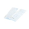 Lacerto® 13 x 13 mm German Sticker Set for PC